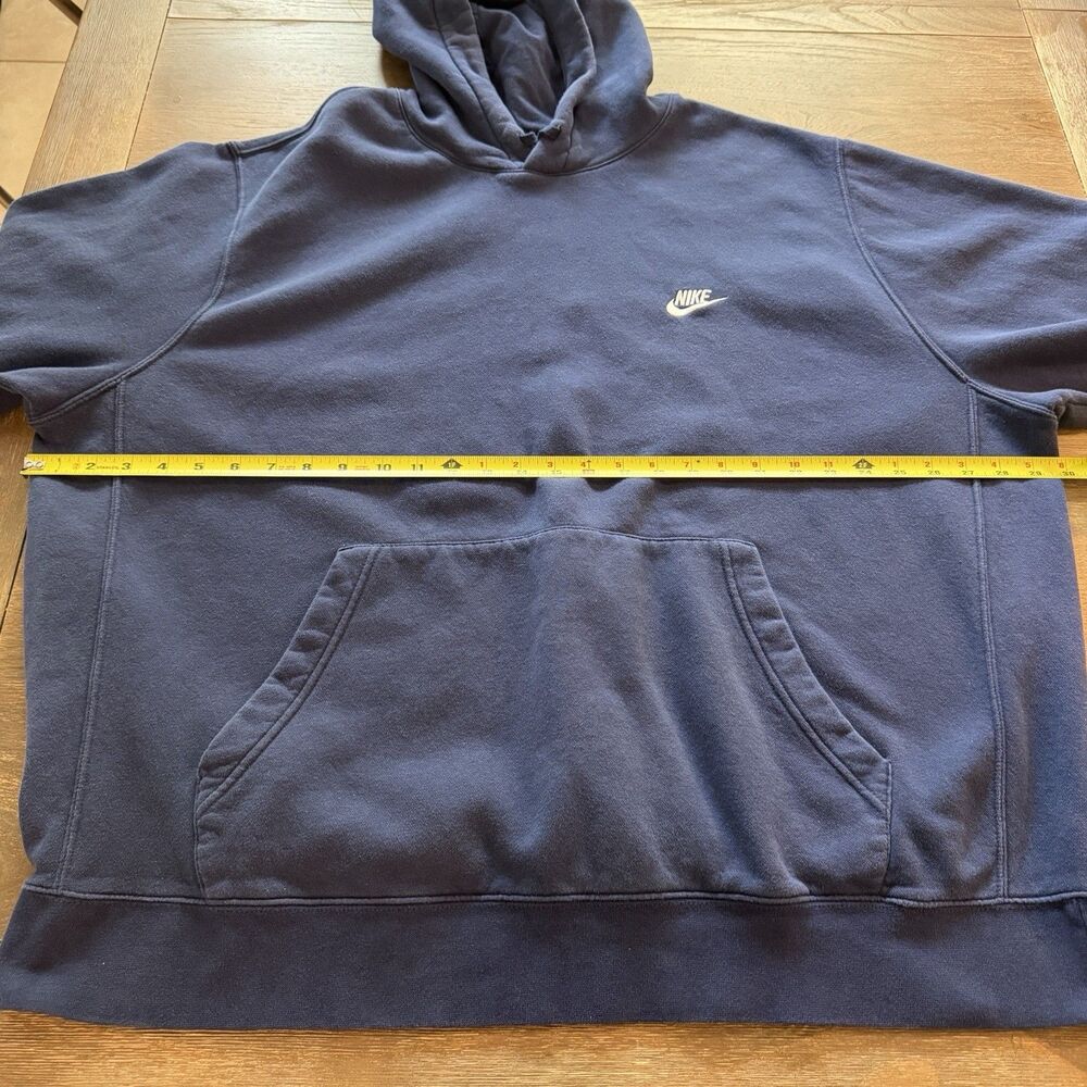 Nike Men's 3XL Navy Blue Hoodie Sweatshirt Kangaroo Pocket Pullover - Picture 9 of 13